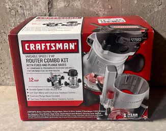 Unused Craftsman Variable Speed Router Combo Kit