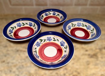 Blue And Pink Gibson Housewares Bowls