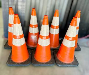 Heavy Duty Traffic Cones - Lot Of 7 - 2 Of 2