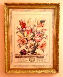 Gorgeous Yuriko Takata Floral Print In Elegant Frame