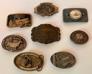Great Collection Of Belt Buckles - Lot Of 8