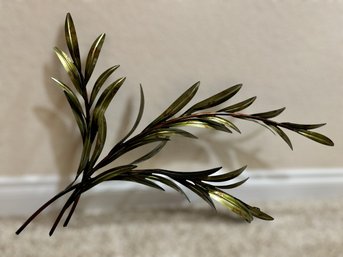 Beautiful Olive Branch Large Metal Wall Art