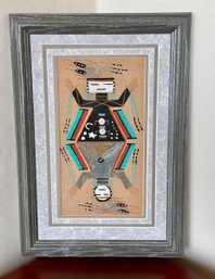 Authentic Navajo Sandpainting Signed By Artist