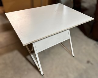 White Adjustable Drafting/drawing Table