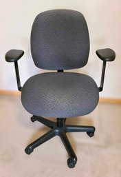 Fabric Rolling Black Office Chair