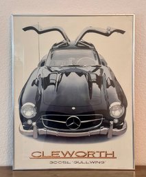 Framed Cleworth 300SL Gullwing Print