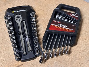 Brand New Gear Wrench And Task Force 7 Piece Combination Tool Set