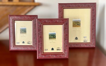 Gorgeous Tuscana Italia Maroon Picture Frames - Set Of 3