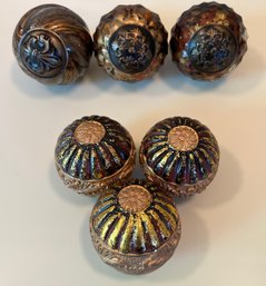 Decorative Centerpiece Balls - Lot Of 6