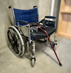 Invacare Tracer Wheel Chair And Walking Cane