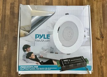 Pyle 3.5' Bluetooth Ceiling / Wall Speaker Kit. (4) Aluminum