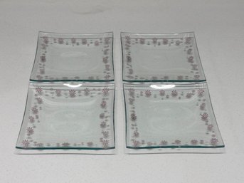 Pampered Chef Daisy Dessert Plates - Set Of 4