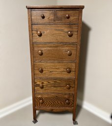 Vintage Oak 7 Drawer Dresser