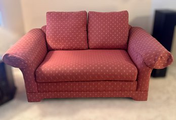 Beautiful Luxurious Salmon Patterned Love Seat