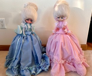 Beautiful Handmade Marie Antionette Style Dolls - Set Of 2