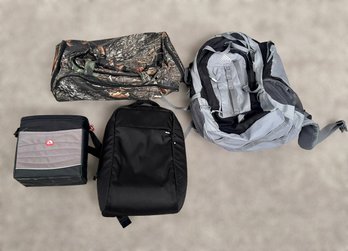 Assortment Of Backpacks, Camo Bag, And Cooler - Set Of 4