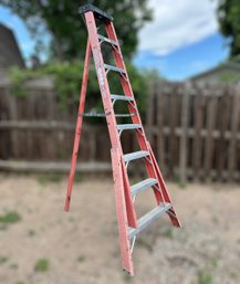 8ft Fiberglass Tripod Ladder 1 Of 3