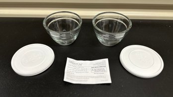 Pampered Chef 2 Cup Prep Bowls - Set Of 2