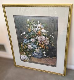 Large Still Life Flower Vase Print By Auguste Renoir