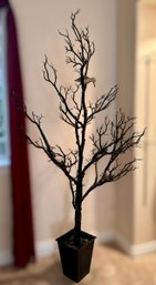 Beautiful Black Manzanita Faux Tree W/ Hand Crafted WEK Birds