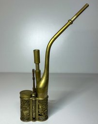 Antique Chinese Brass Opium Pipe W/ Accessories