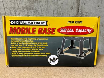 New Central Machinery Mobile Base 300lbs Capacity