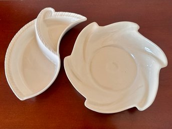 Unique Vintage Chip And Dip Trey And Appetizer Serving Platter