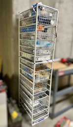 Wire 14 Tier Storage Tower W/ New Home Improvement Parts & Tools