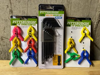 Pittsburgh Spring Clamps And Ball End Hex Key Set