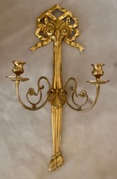 Absolutely Stunning French Style Brass Sconce