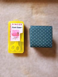 Singer Cool Case And Vintage Singer Fold Out Pin Cushion Sewing Kit