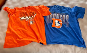 Vintage Denver Broncos Tshirts - Set Of 2