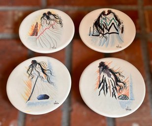 Beautiful Indigenous People Sandstone Coasters - Set Of 4