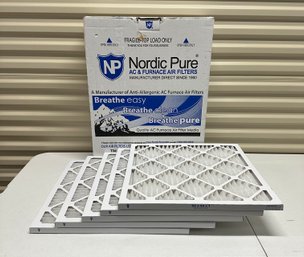 Nordic Pure AC & Furnace Air Filters - Lot Of 5