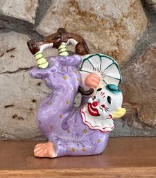 Vintage Yona Orginal Ceramic Purple Clown