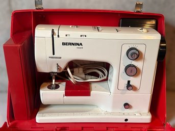 Vintage Bernina Sewing Machine W/ Red Case