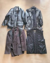 Assortment Of Mens Leather Outerwear Size L