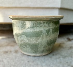 Wonderful Green Glazed Terracotta Planter Pot