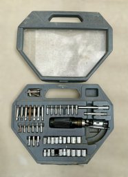 AllTrade Socket Tool Set & Grey Case W/ Flex Head Ratchet Driver
