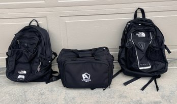 Assortment Of Black Backpacks And Bags - Lot Of 3