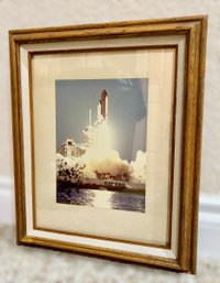 Framed Photograph Copy Of STS-5 Space Shuttle Launch