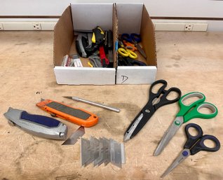 Box Cutters, Razors, And Scissors