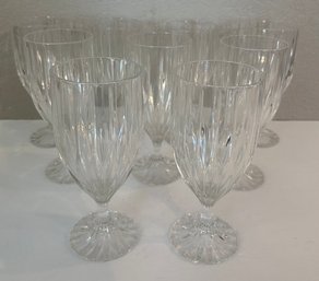 Stunning Mikasa Park Lane Clear Crystal Ice Tea Glasses Lot Of 9