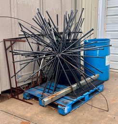 Great Collection Of Steel Rods, Metal, And More