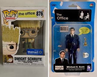 The Office Dwight Schrute Funk-o-pop And NBC Michael G Scott Figurine