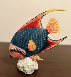 Splendid Tropical Angel Fish Figurine