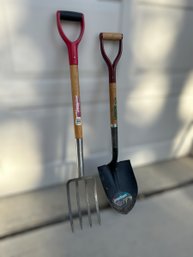 Garden Shovel And Garden Fork