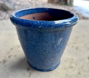 Gorgeous Cobalt Blue Glazed Planter