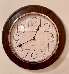 Traditional Vintage Verichron Quartz Analog Wall Clock