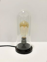 Lovely Table Lamp W/ Removable Glass Dome Cover